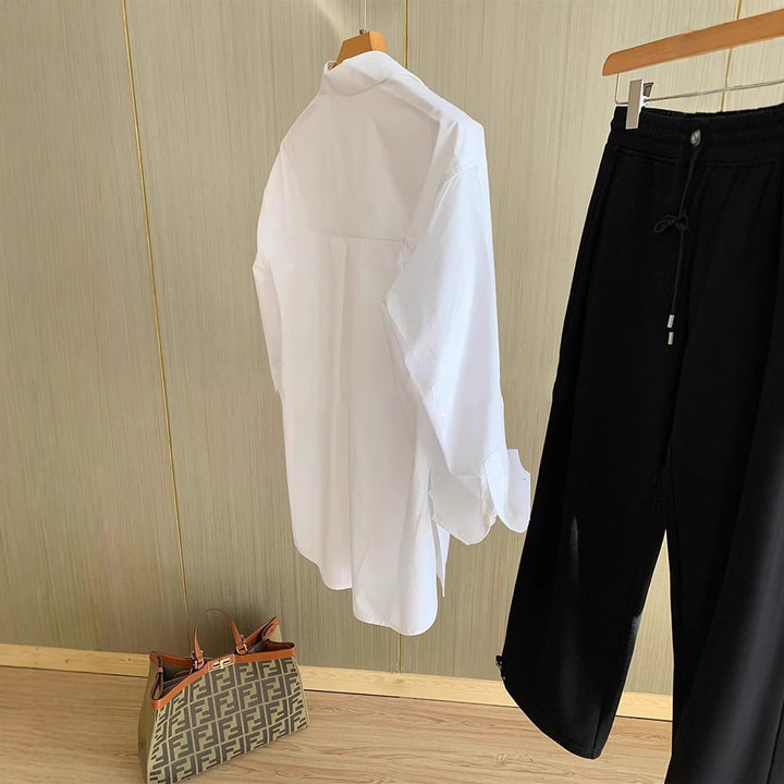 Women Casual Oversized Blouse Mune Fashion