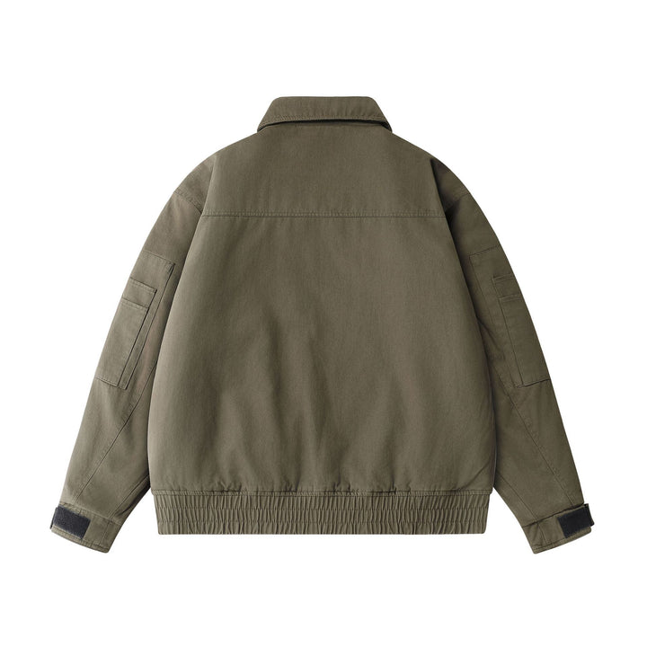 Unisex Urban Utility Blouson Jacket with Cargo Pockets and Two-Way Zipper Mune Fashion