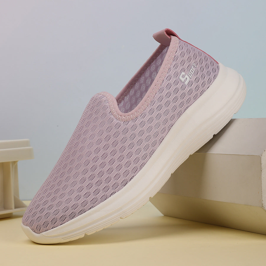 Women's ultra-lightweight knit slip-on shoe with seamless upper material, cushioned comfort sole, and flexible outsole Mune Fashion