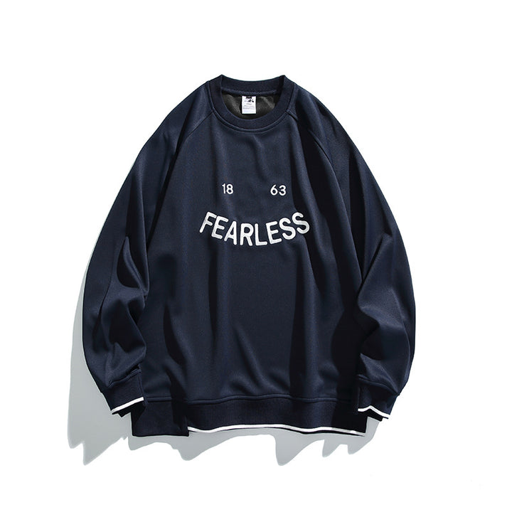 Unisex Oversize Sweatshirt with raglan sleeves and distinctive FEARLESS front print Mune Fashion