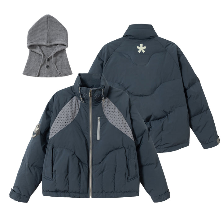 Men's short padded winter jacket with a high stand-up collar Mune Fashion