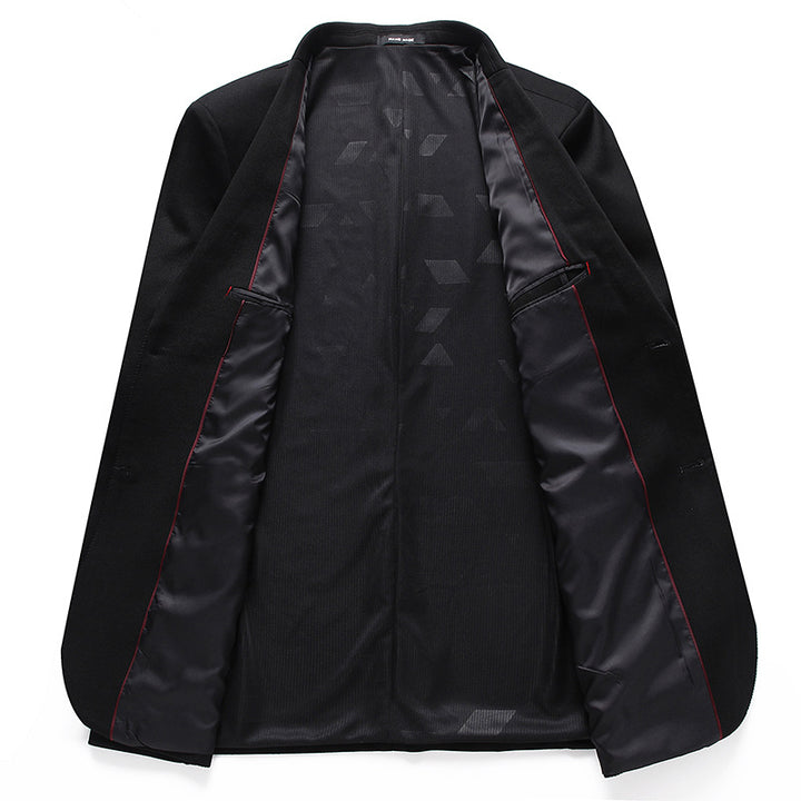 Men's Single-Breasted Suit Jacket with Narrow Lapels and Light Lining Mune Fashion