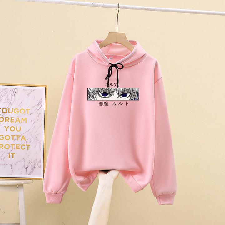 Unisex oversized hoodie with anime eye print and soft cotton blend Mune Fashion