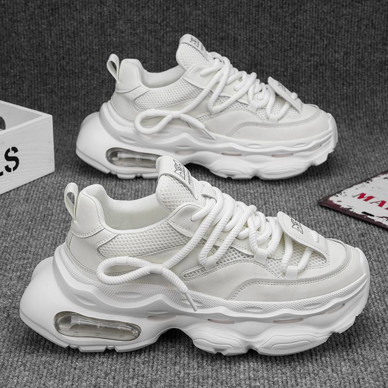 Unisex Voluminous Chunky Sneakers with Visible Air Chamber and Curved Profile Sole Mune Fashion