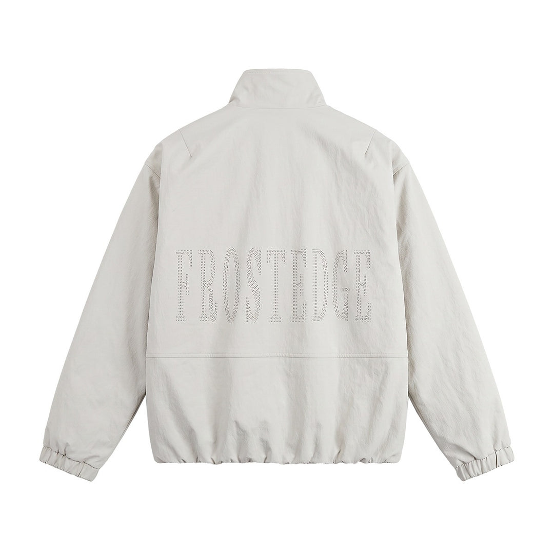 Men's short-cut minimalist boxy blouson with stand collar and press stud placket Mune Fashion