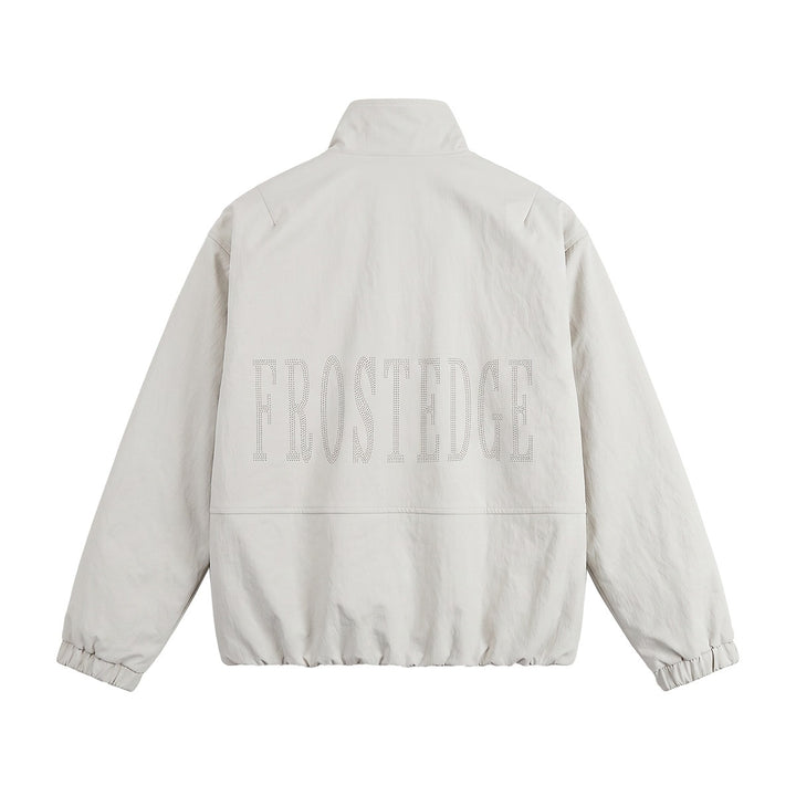 Men's short-cut minimalist boxy blouson with stand collar and press stud placket Mune Fashion