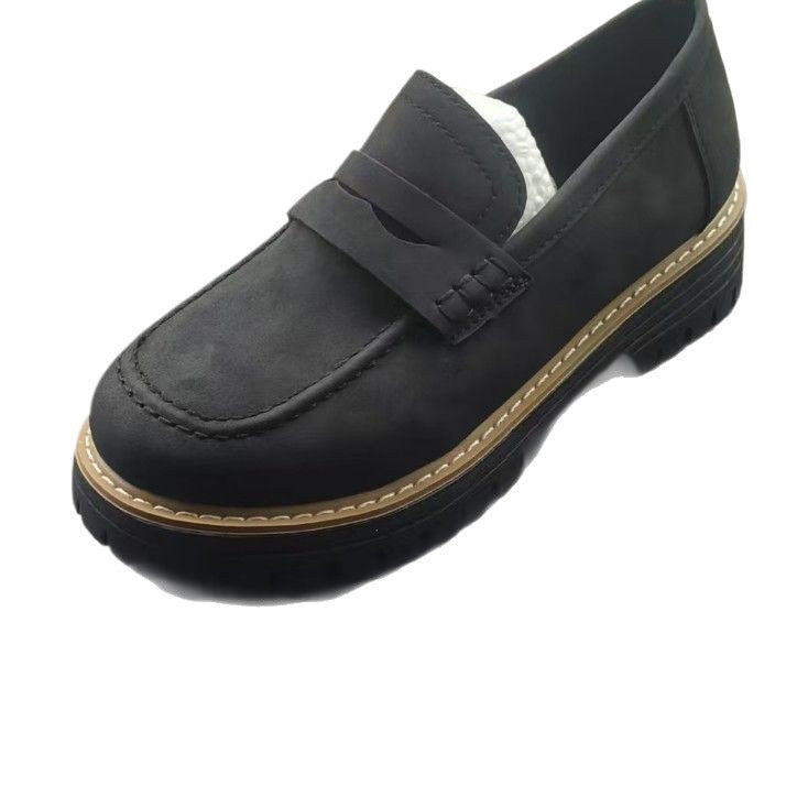 Men's robust penny loafers with distinctive profile sole, handcrafted decorative stitching, and padded comfort footbed Mune Fashion