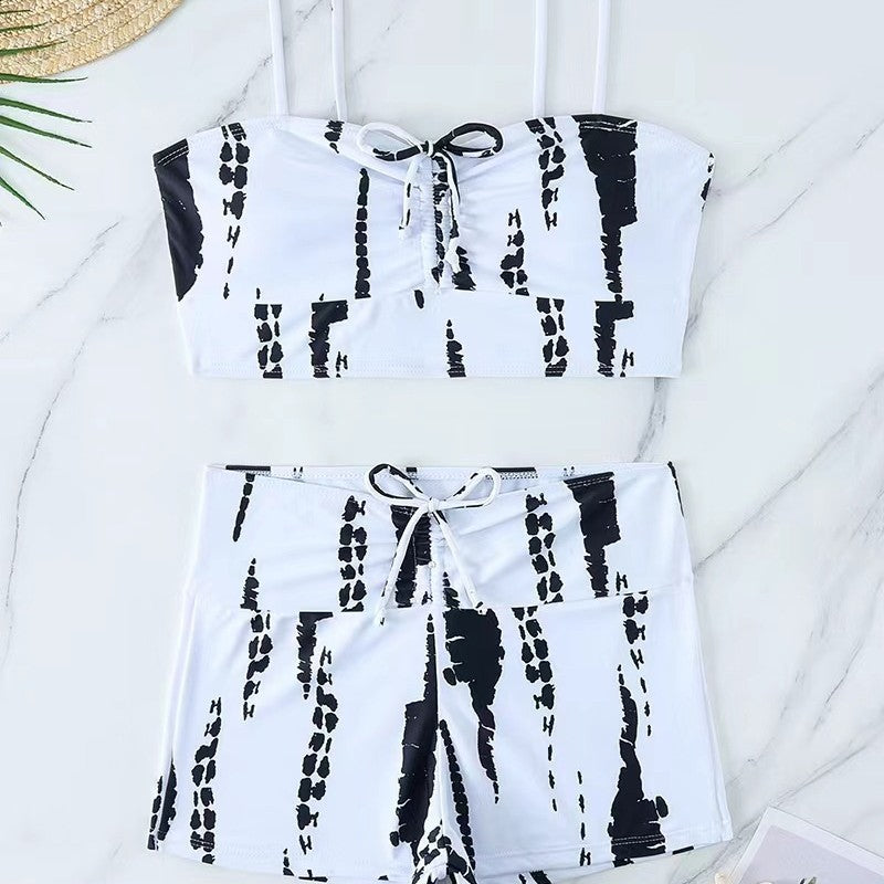 Damen Sportliches Bikini-Set mit verstellbaren Trägern Echo Archiv