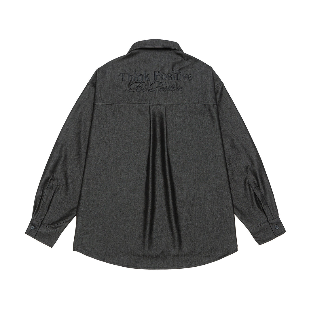 Men's overshirt made from heavy twill quality with concealed placket and chest pockets Mune Fashion