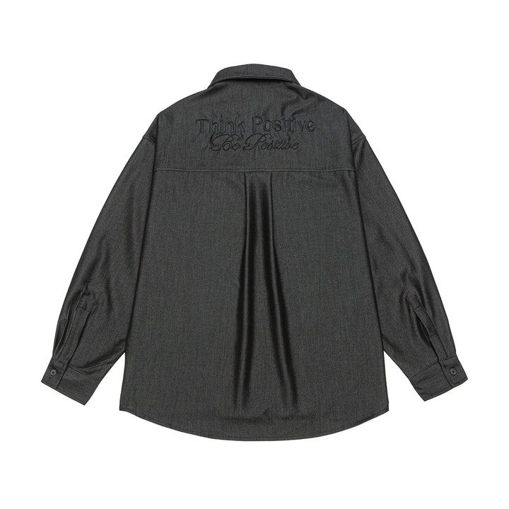 Men's overshirt made from heavy twill quality with concealed placket and chest pockets Mune Fashion