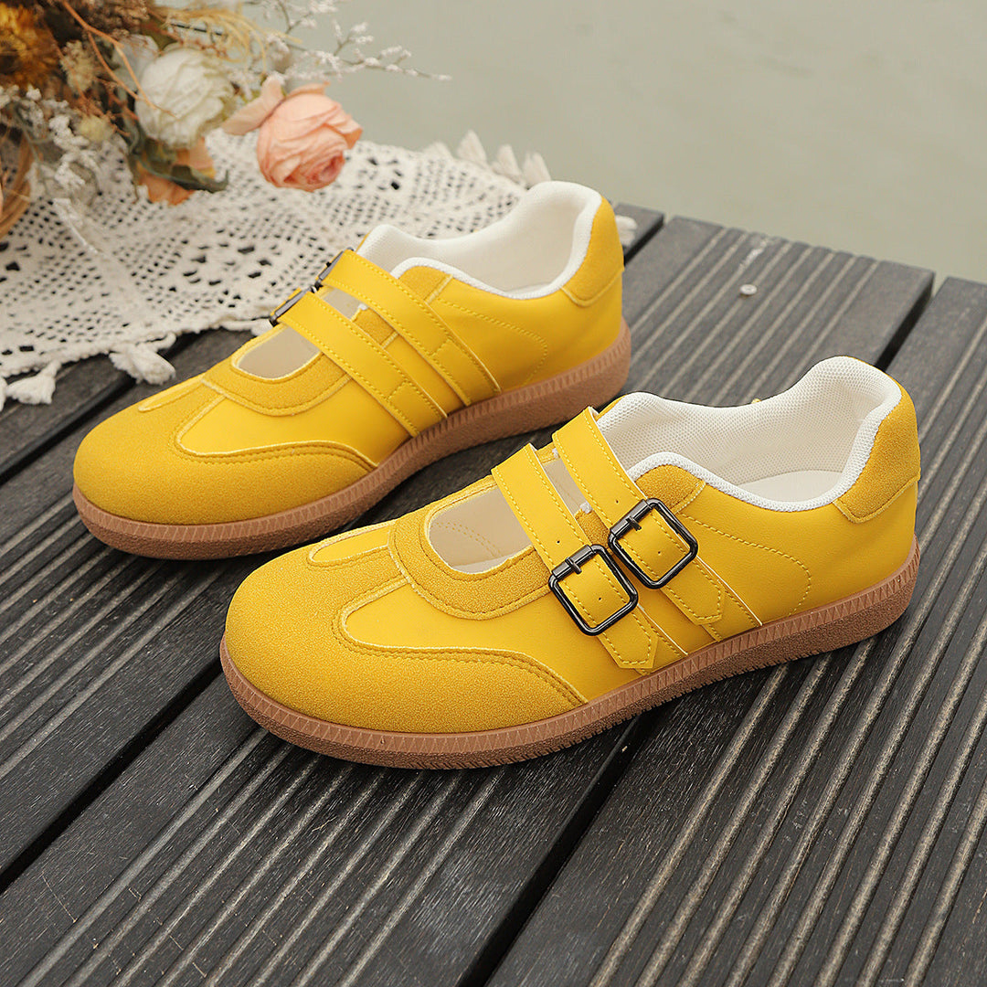 Women Comfortable Sneakers with Double Velcro Closure Mune Fashion