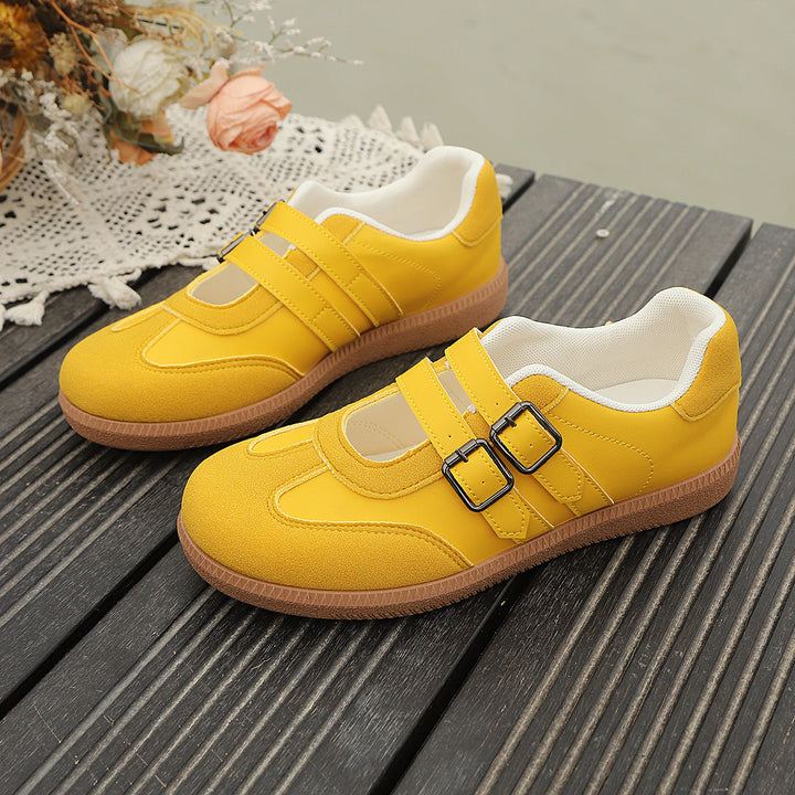 Women Comfortable Sneakers with Double Velcro Closure Mune Fashion