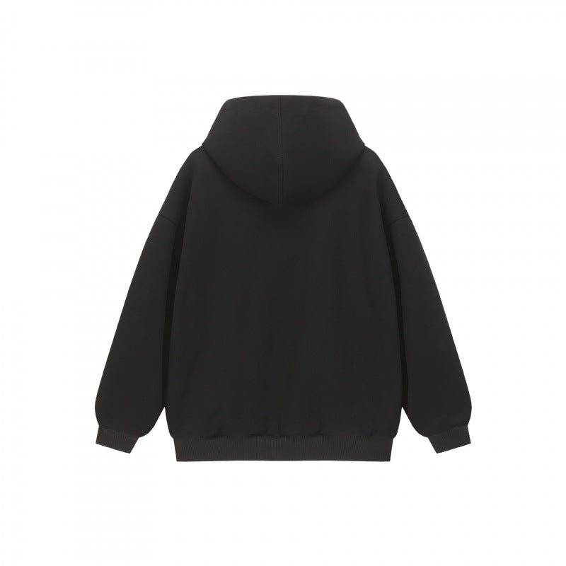 Unisex Oversize Hooded Sweat Jacket with Checked Lining, Full Zip and Ribbed Hem Mune Fashion