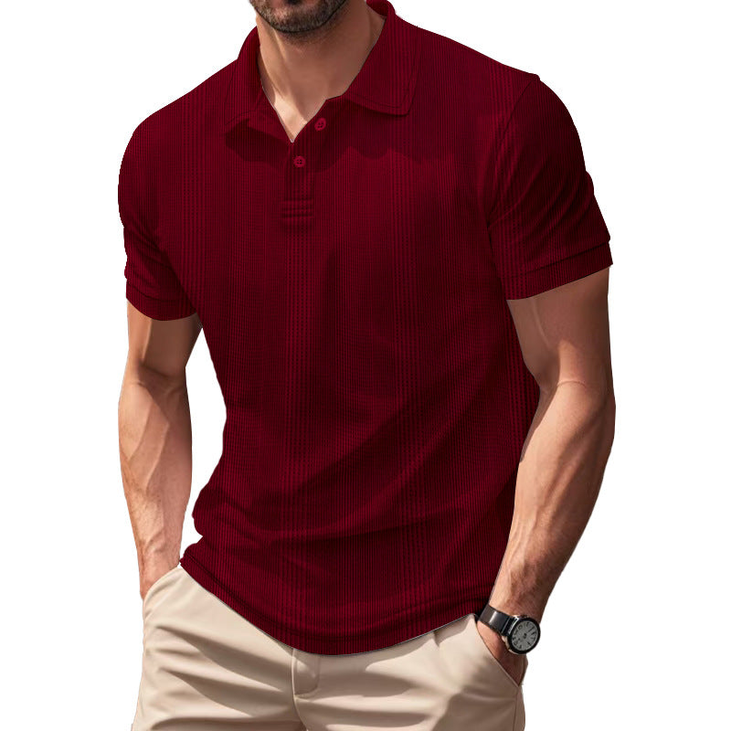 Men's Breathable Polo Shirt made from Cotton Blend with Slim Fit Mune Fashion