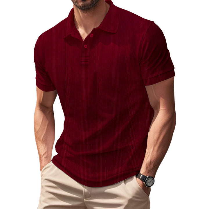 Men's Breathable Polo Shirt made from Cotton Blend with Slim Fit Mune Fashion