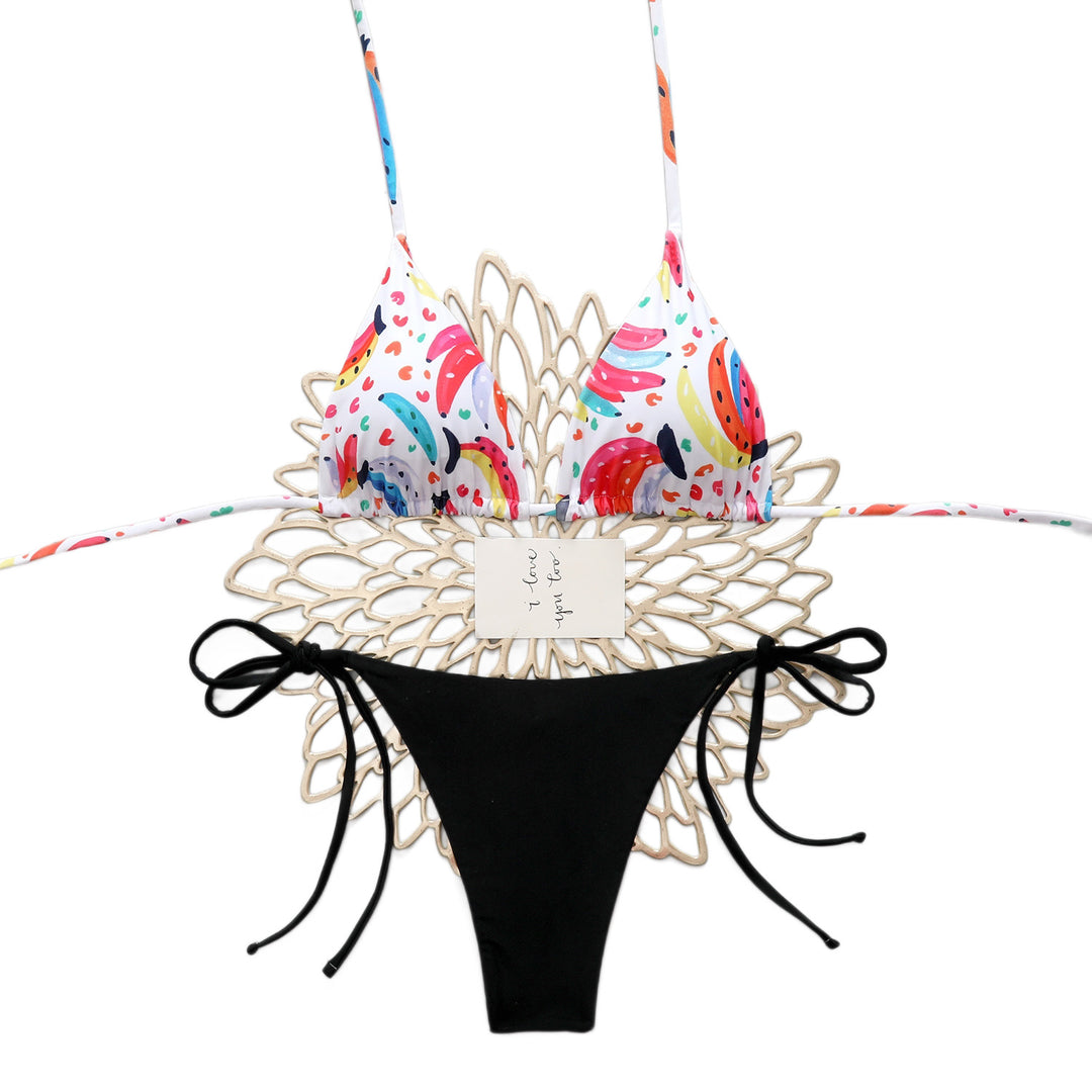 Women Playful Triangle Bikini Set Mune Fashion