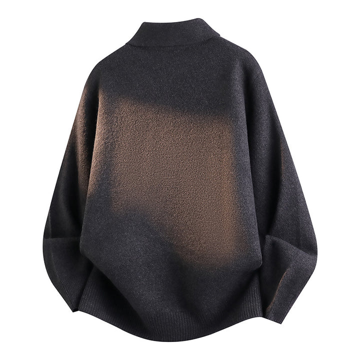 Women’s Fashionable Sweater with Stand-Up Collar Mune Fashion