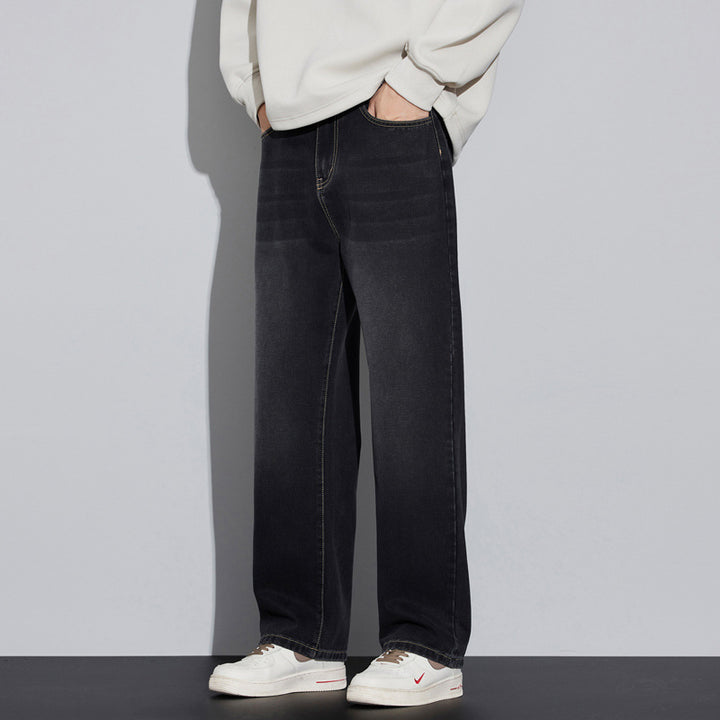 Men's Loose Denim Jeans in Vintage Look with Low Rise and Casual Fit Mune Fashion