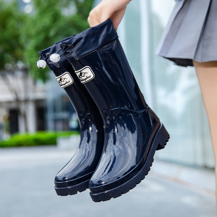 Women High Quality and Stylish Rubber Boots with Adjustable Lacing System Mune Fashion