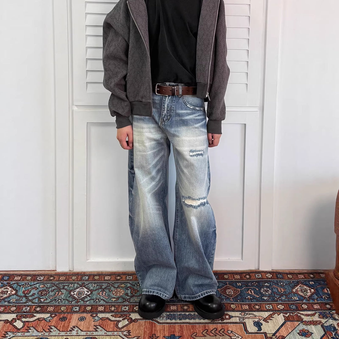 Women's Wide-Cut Denim Jeans Mune Fashion