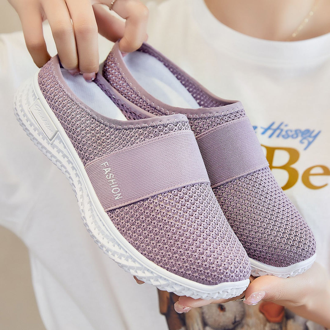 Women's knitted breathable slip-on sneakers with elastic midband Mune Fashion