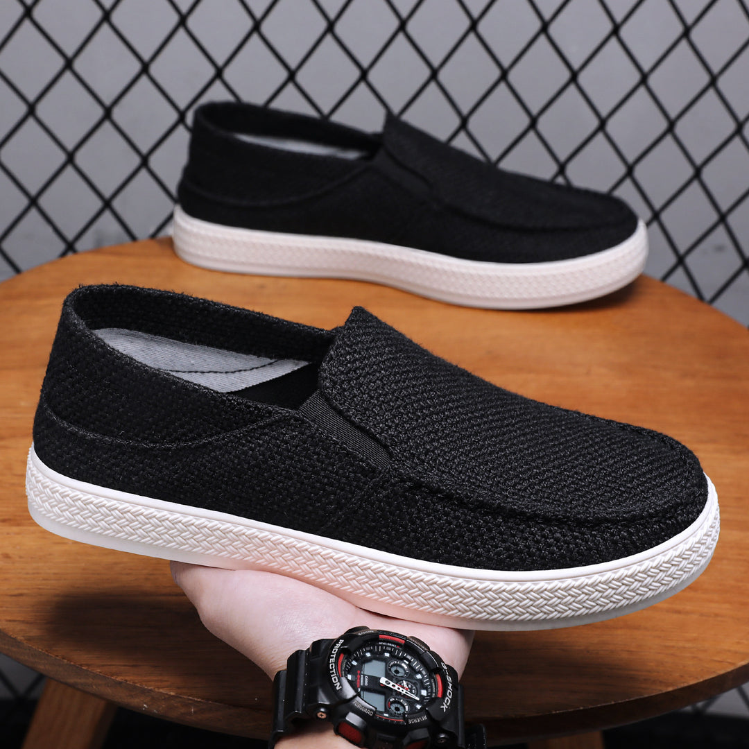Women’s knitted slip-on casual shoe with elastic entry and structured platform sole Mune Fashion