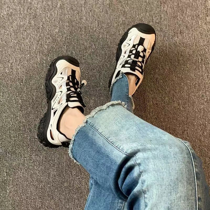 Women's Sporty Sneakers with Non-Slip Sole and Breathable Upper Material Mune Fashion