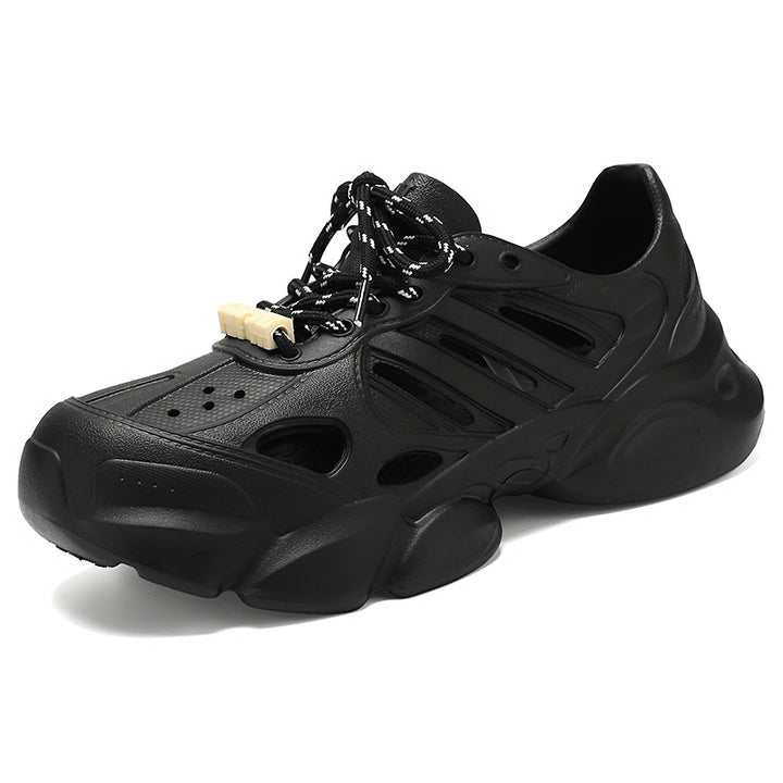 Men's futuristic breathable cut-out platform sneakers with shock-absorbing EVA sole and quick release Mune Fashion