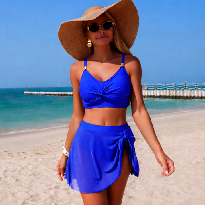 Ladies Swim Bikini with Wrap Skirt Mune Fashion