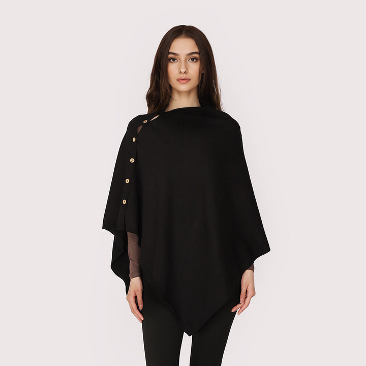 Women Oversize-Oriental Jacquard Cover-Up with Paisley Medallion and Decorative Stitch Mune Fashion
