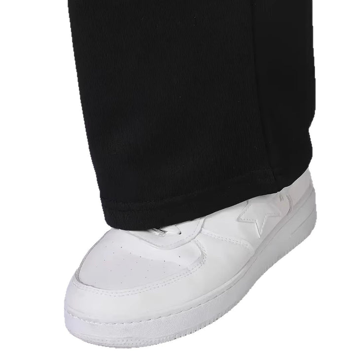 Men's nan Straight-Leg Sweatpants made of French Terry with elastic comfort waistband and drawstring Mune Fashion