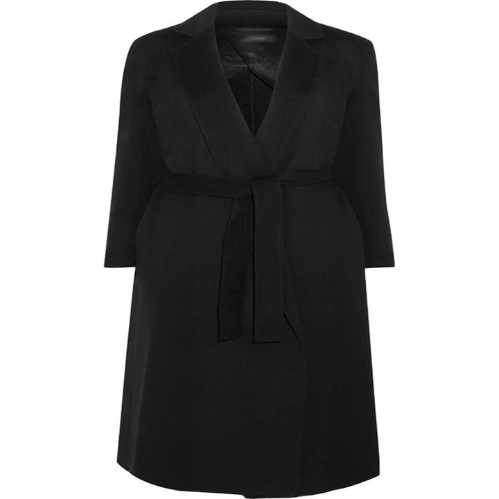 Women Oversized Long Coat in Minimalist Shawl Collar Tailoring Mune Fashion