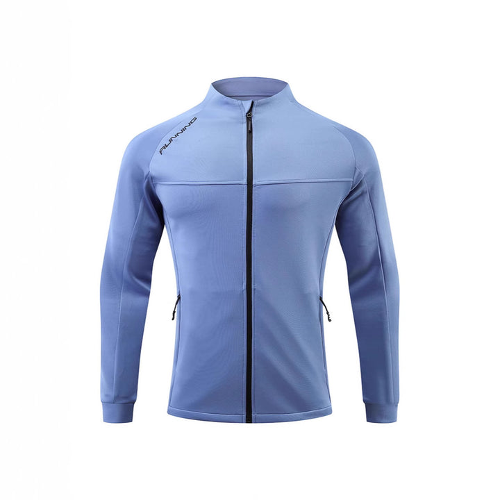 Men's running training jacket with wind-resistant stretch, slim fit and zippered pockets Mune Fashion