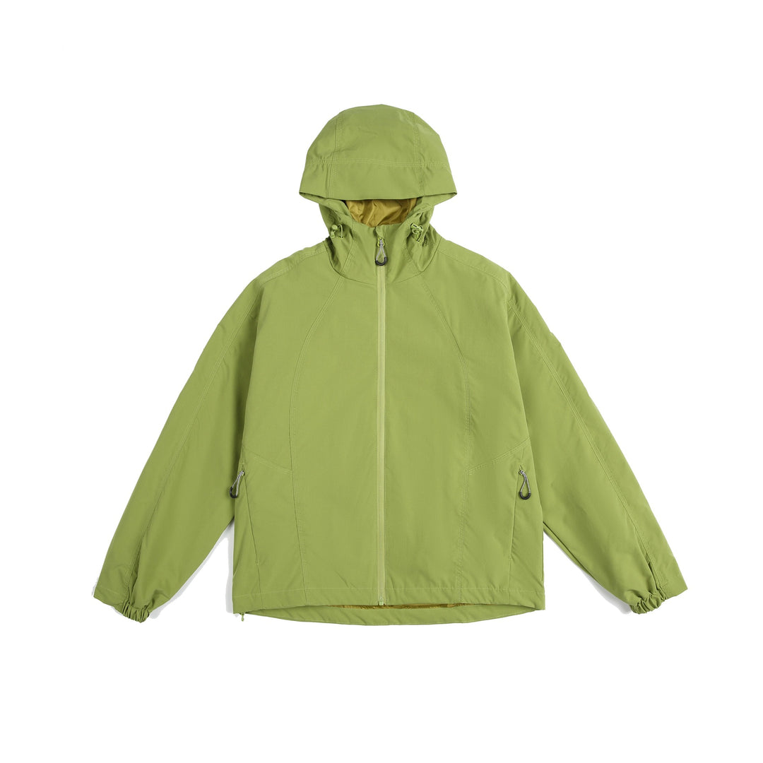 Women's lightweight windbreaker with hood, adjustable hem, and water-repellent function Mune Fashion