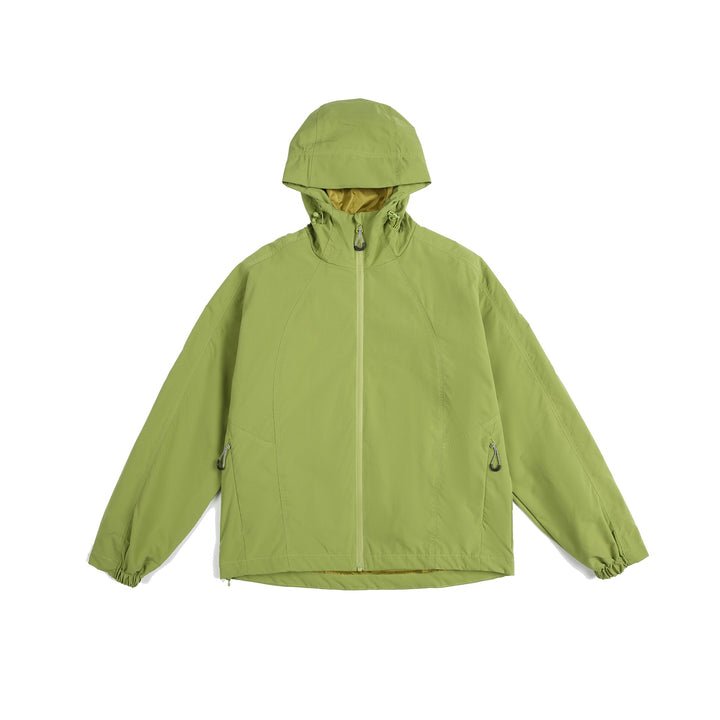 Women's lightweight windbreaker with hood, adjustable hem, and water-repellent function Mune Fashion