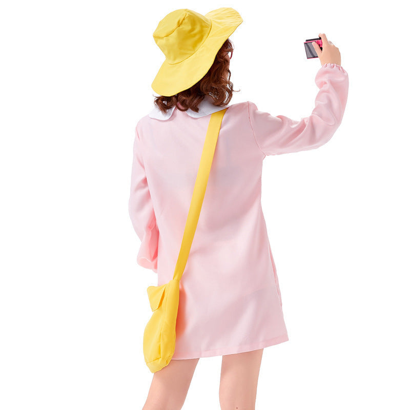 Girl's combo costume with hat and pockets Mune Fashion