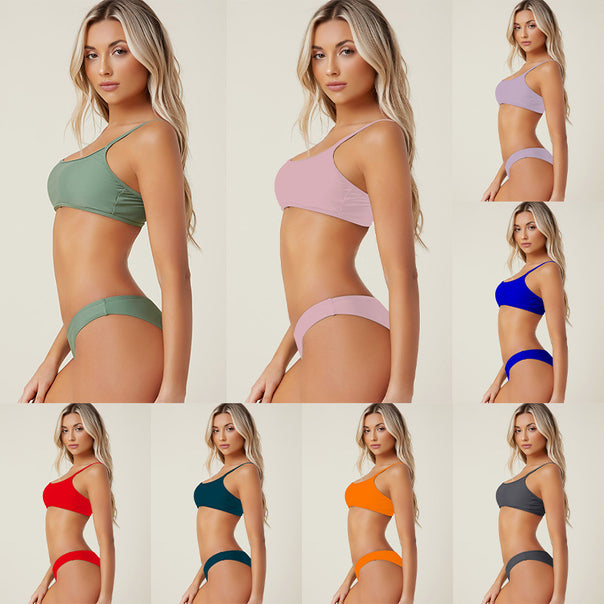 Women's triangle bikini with adjustable straps and seamless design Mune Fashion