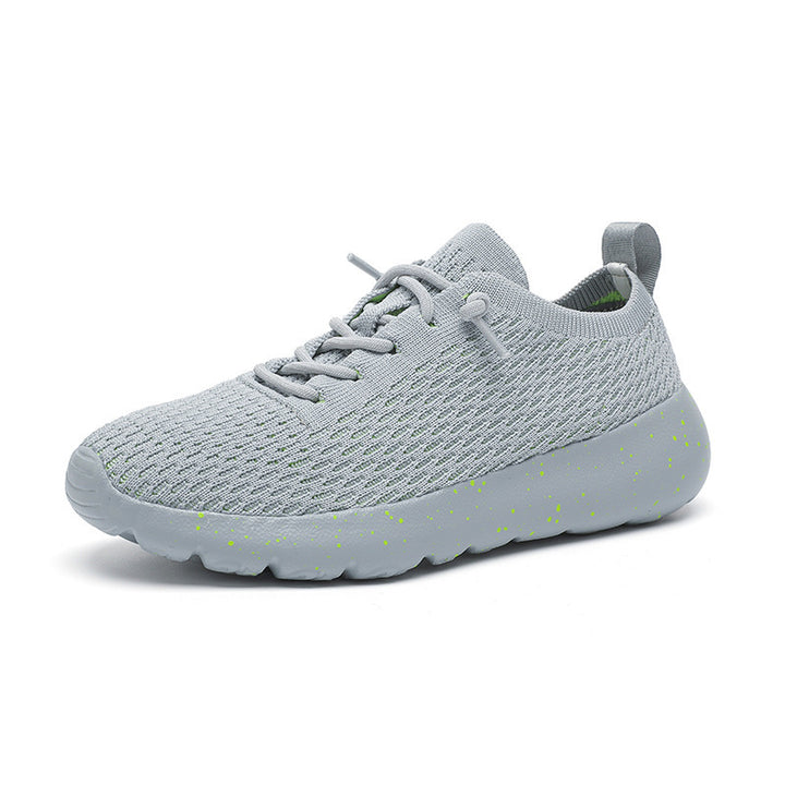 Unisex breathable knit slip-on sneakers with elastic shaft, pull tab and cushioned lightweight sole Mune Fashion