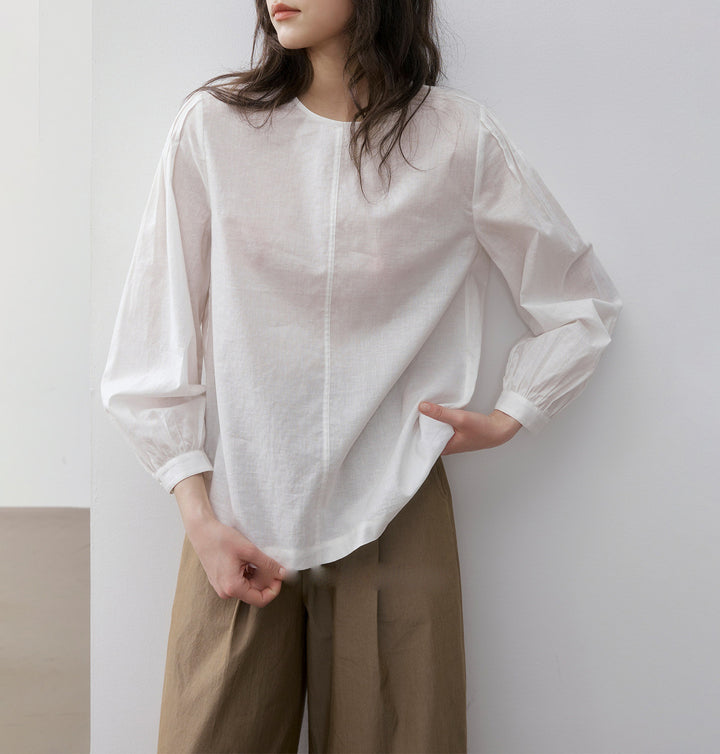 Ladies Elegant and Casual Denim Blouse Drune