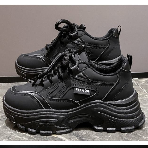 Ladies fashionable platform sneakers with breathable sole and non-slip outsole Mune Fashion