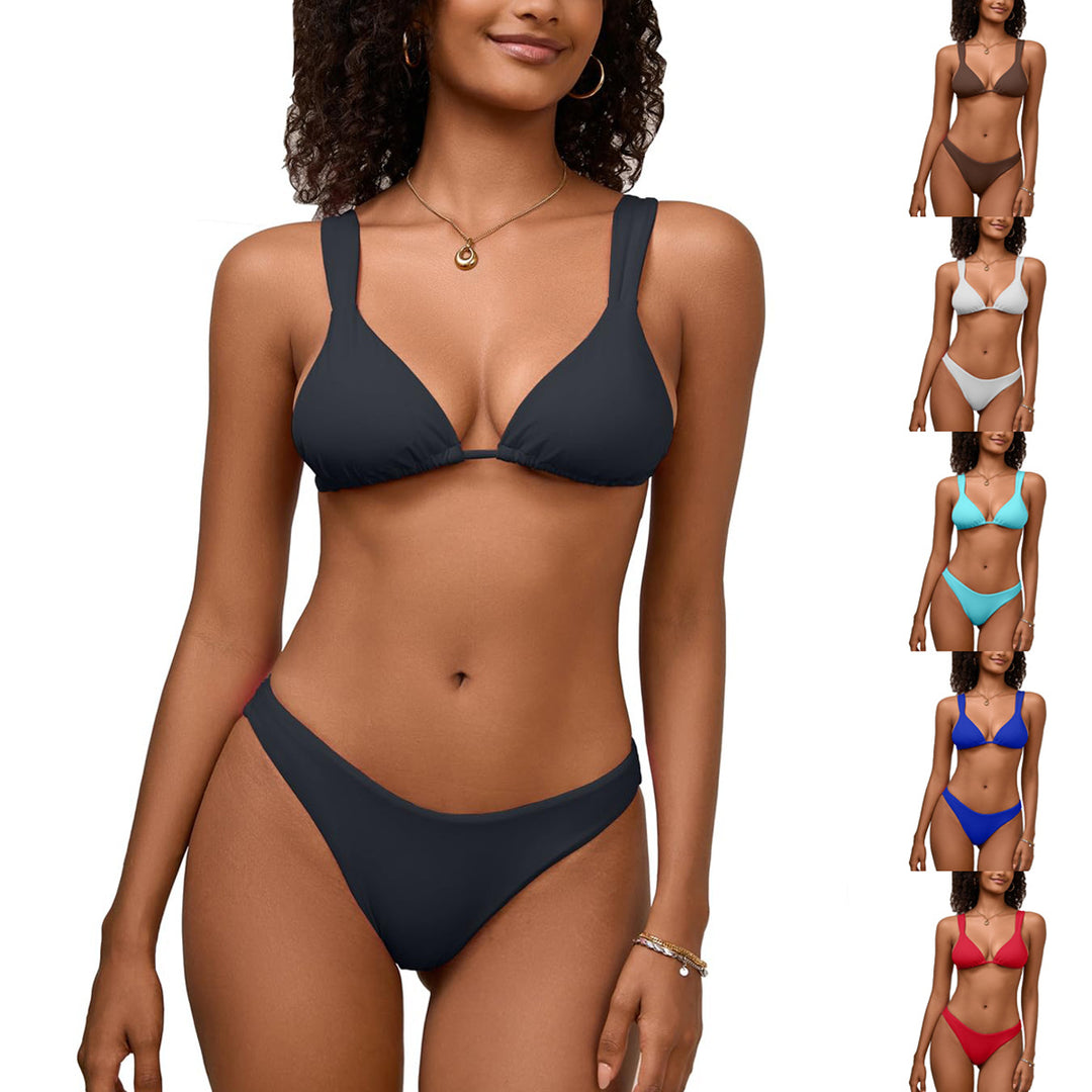 Women's Triangle Bikini with Adjustable Straps Mune Fashion
