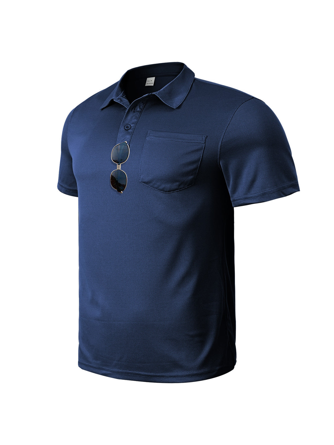 Men's functional polo shirt with chest pocket and breathable mesh structure Mune Fashion