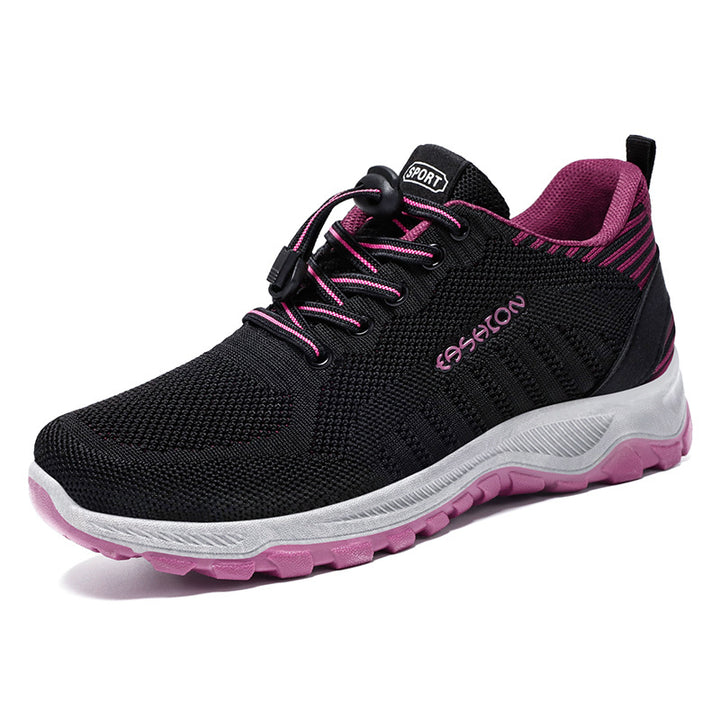 Men's nan multifunctional knitted sports shoe with quick-lace closure, shock-absorbing EVA midsole, and grippy trail outsole Mune Fashion