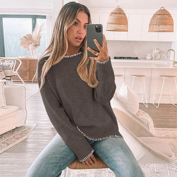 Ladies Stylish Oversized Sweater Mune Fashion