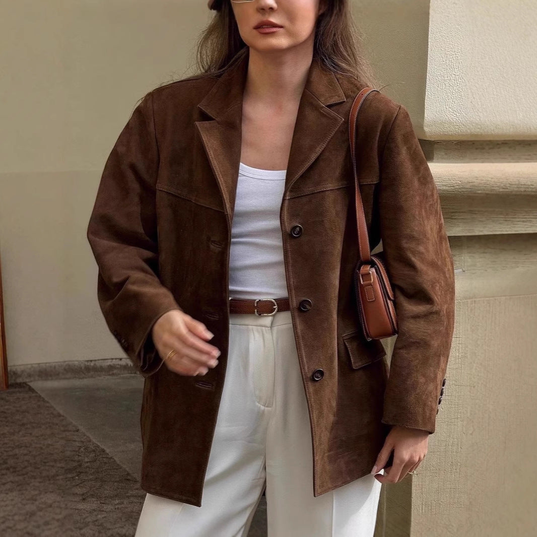 Women's Fashion Suede Jacket