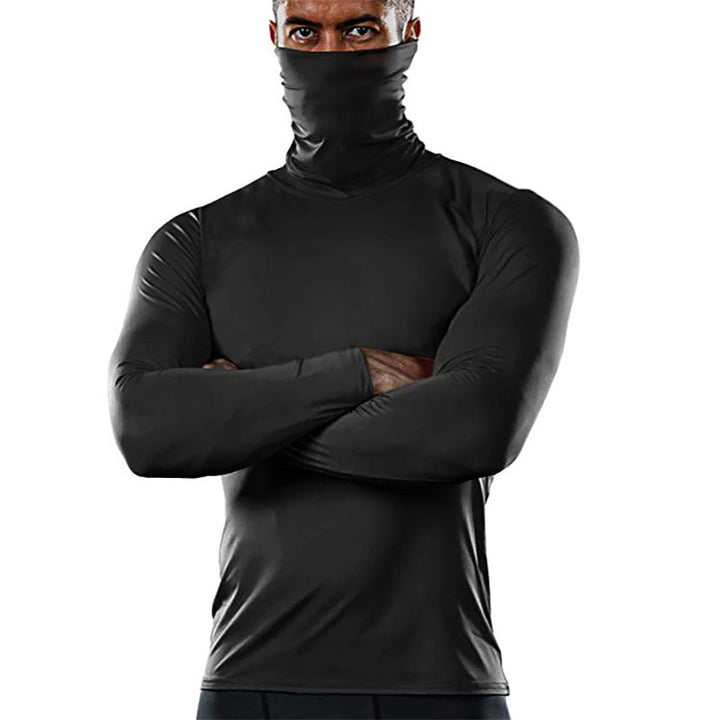 Men's Functional Shirt with High Collar and Innovative Moisture Management Mune