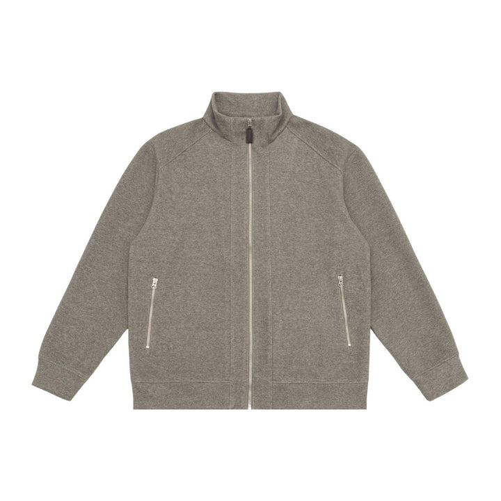 Unisex zip sweatshirt jacket with stand-up collar, raglan sleeves and zip pockets Mune Fashion