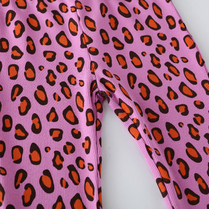 Ladies casual leggings with animal print Mune Fashion