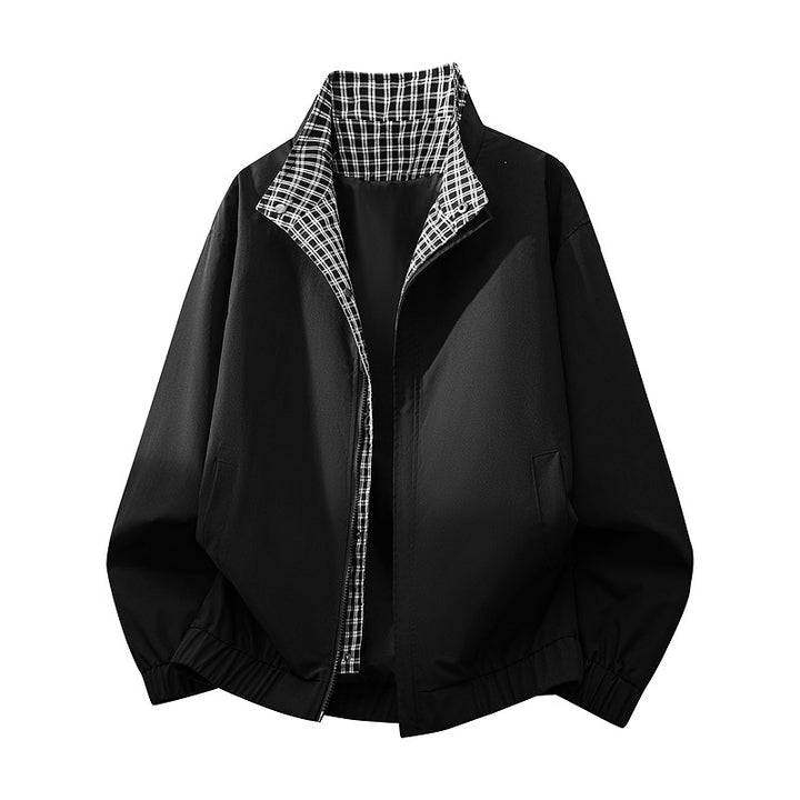 Men's Comfortable Transitional Jacket with Checked Lining Mune Fashion