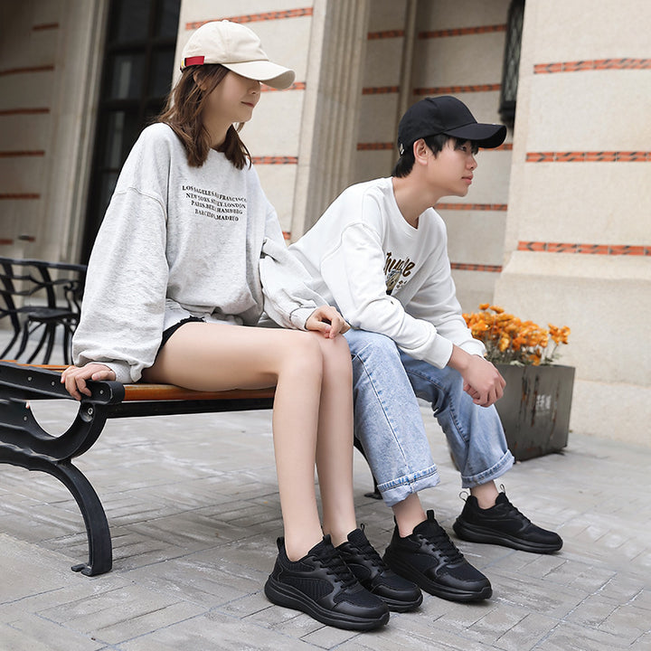 Women’s breathable mesh sneakers with cushioned lightweight sole and padded heel collar Mune Fashion